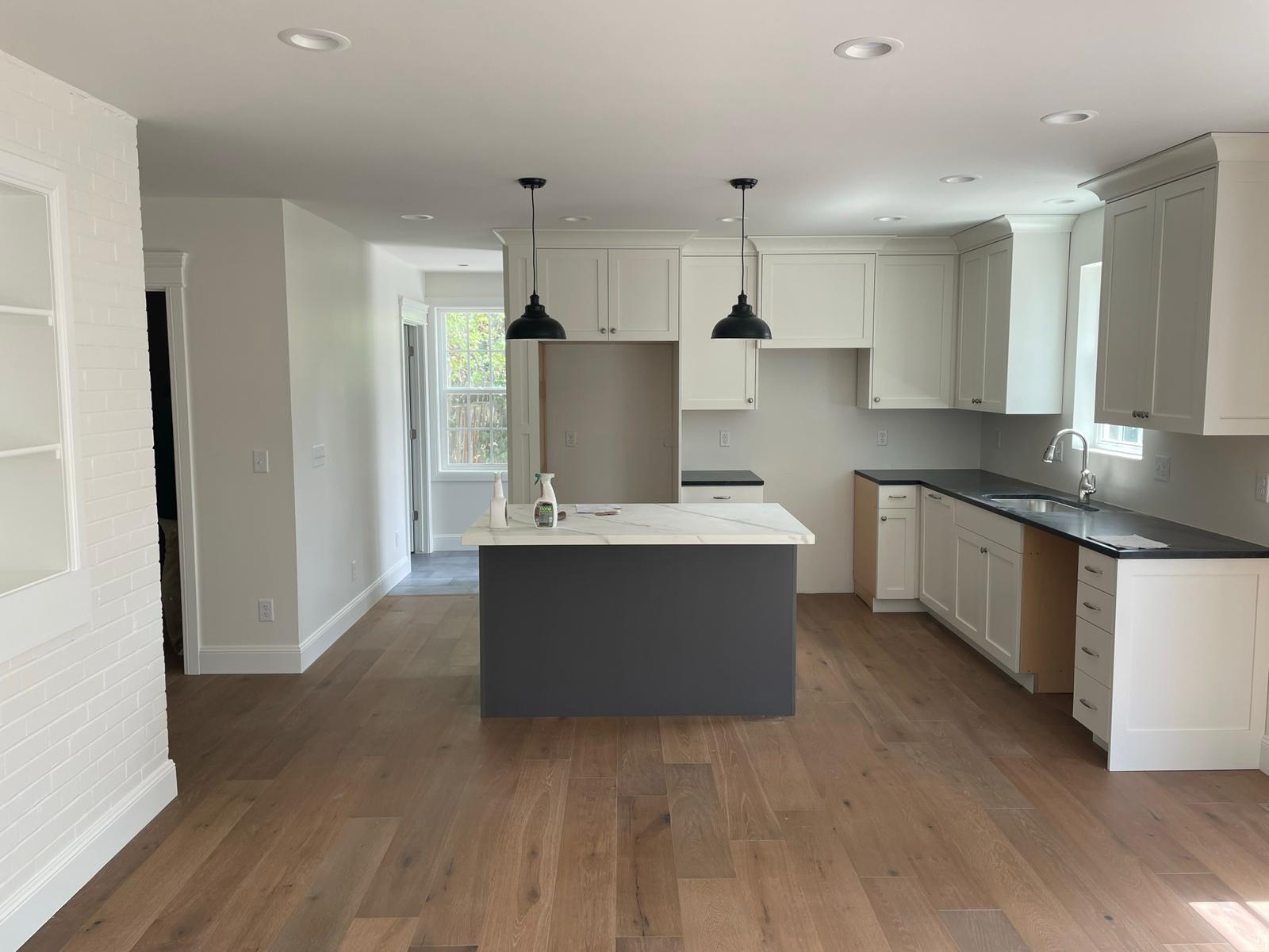 Refinished kitchen cabinets